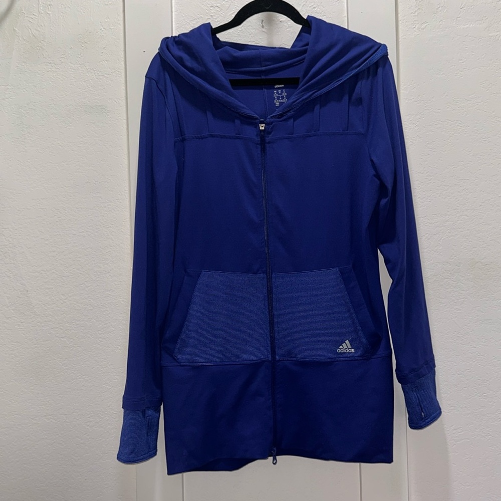 Adidas Royal Blue Hooded Jacket